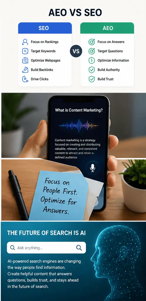 What Is AEO Answer Engine Optimization Explained