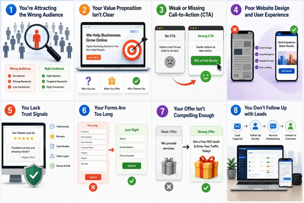 Why Your Website Gets Traffic But No Leads