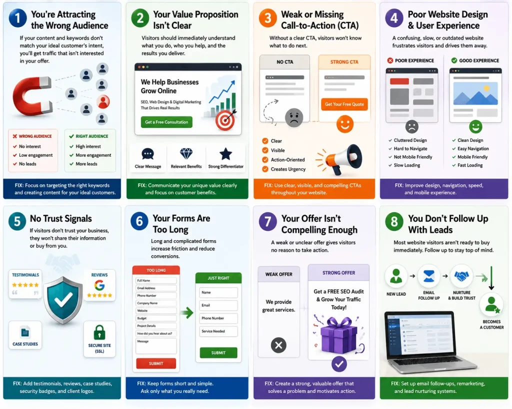 Why Your Website Gets Traffic But No Leads